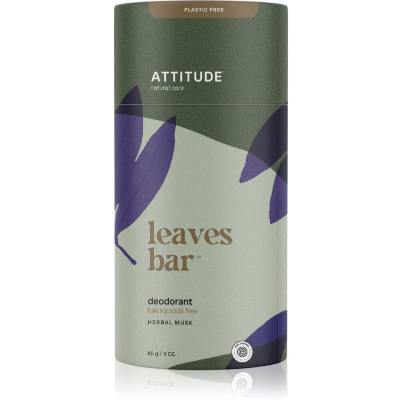 ATTITUDE Leaves bar Přírodní tuhý deodorant s vůní bylinek, 85g
