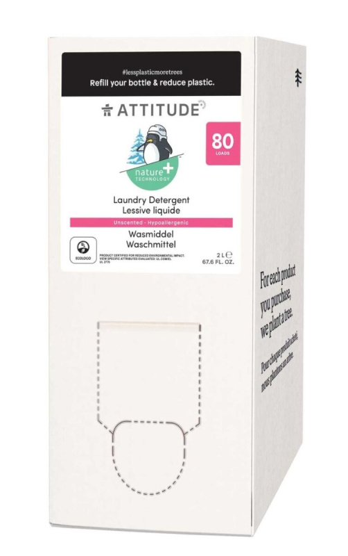 Prací gel pro děti ATTITUDE bez vůně - náhradní kanystr 2 l