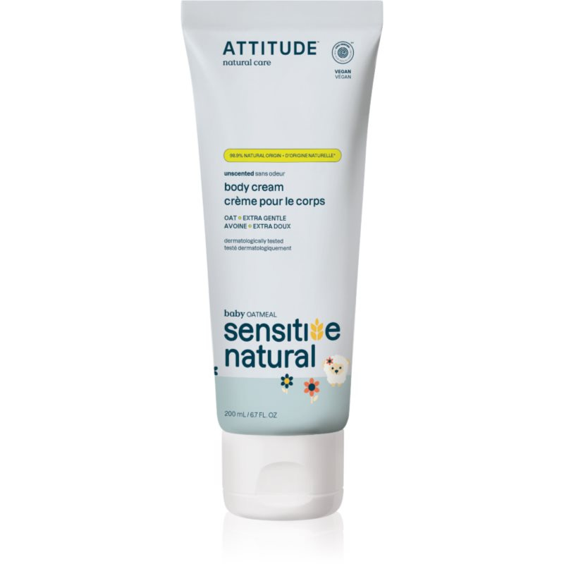 ATTITUDE Hydratační zklidňující dětský krém s ovsem pro citlivou pokožku, 200ml