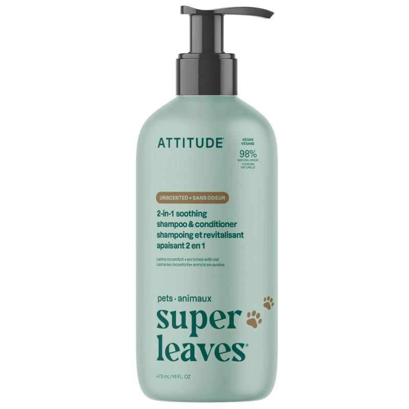 ATTITUDE Super Leaves Pets Šampon a kondicionér zklidňující 473 ml