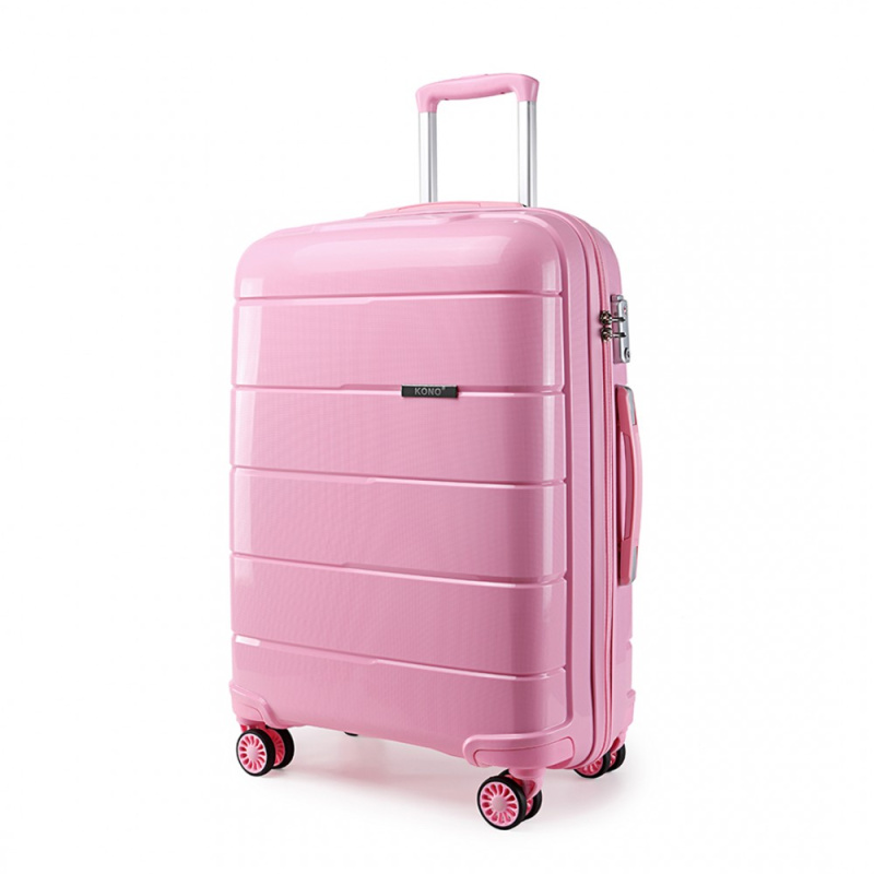 Kono Classic 7 Kufr spinner 55cm Růžový Polypropylen 38L