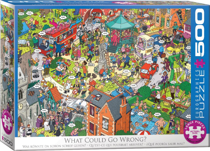EUROGRAPHICS Puzzle Co se může pokazit? XL 500 dílků