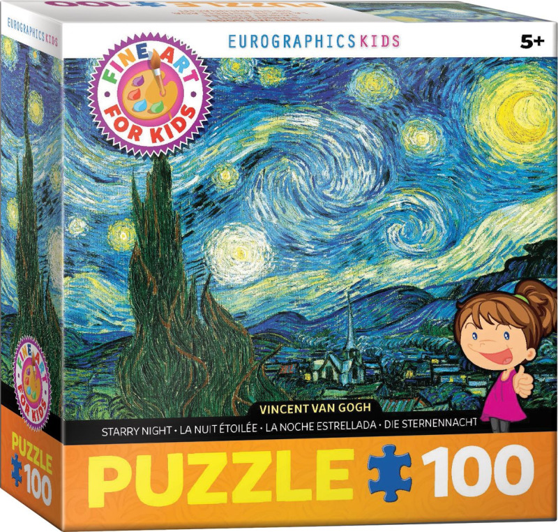 EUROGRAPHICS Puzzle Hvězdná noc 100 dílků