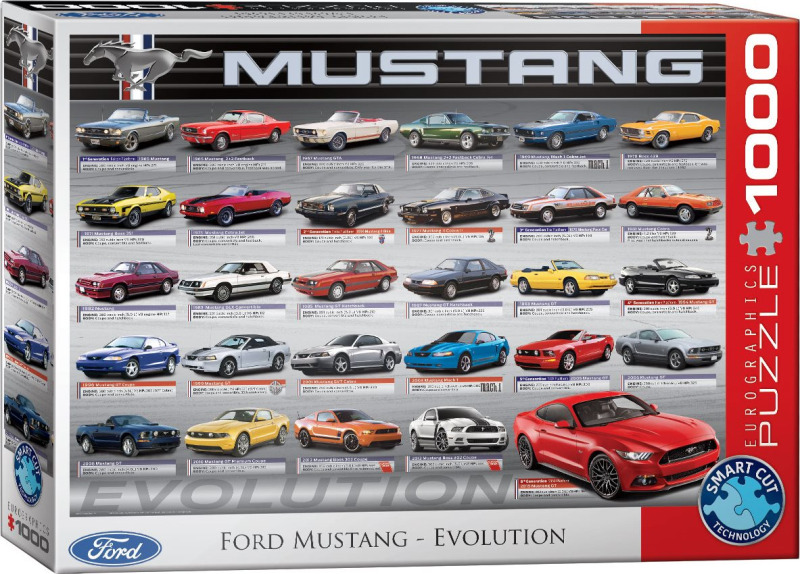 EUROGRAPHICS Puzzle Vývoj Fordu Mustang 1000 dílků
