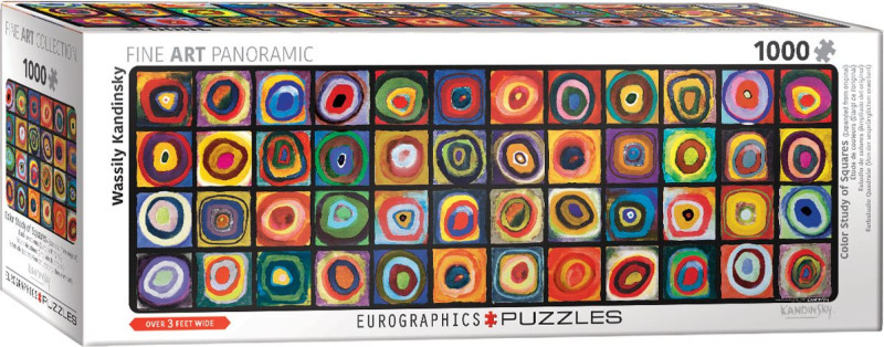 EUROGRAPHICS Panoramatické puzzle Barevná studie čtverců 1000 dílků