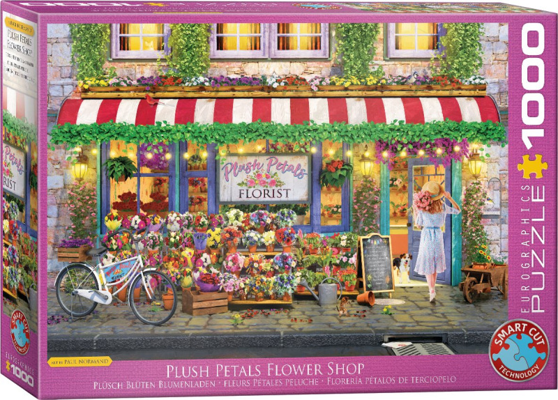 EUROGRAPHICS Puzzle Květinářství Plush Petals 1000 dílků