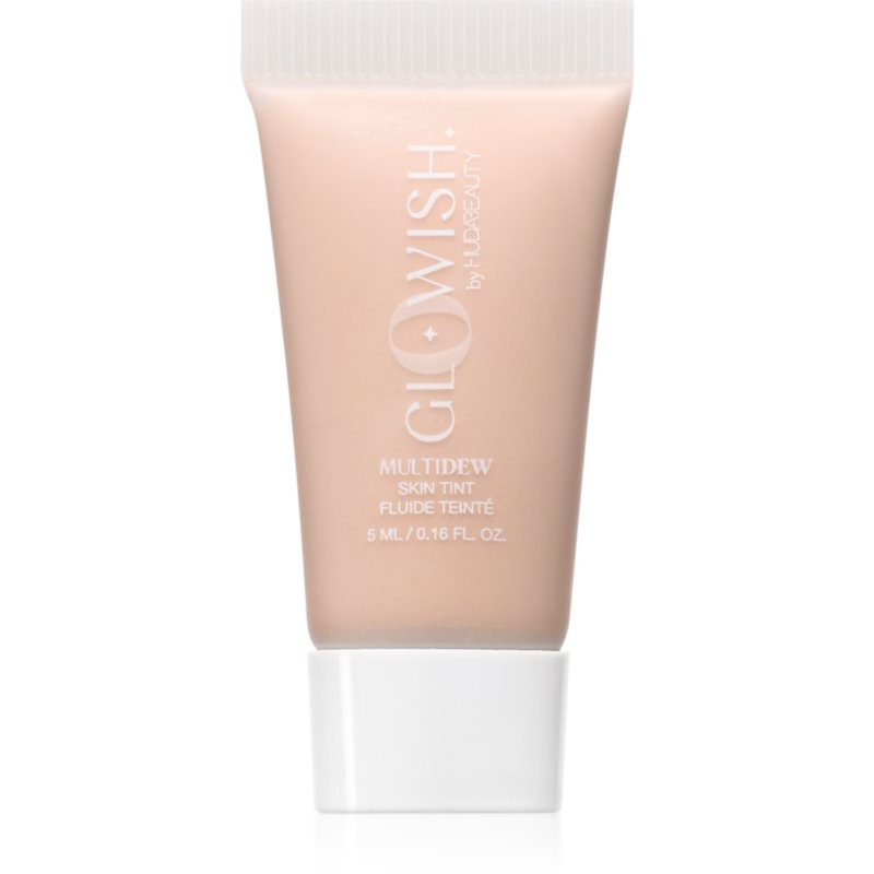 Huda Beauty MultiDew Skin Tint rozjasňující tónovací krém s hydratačním účinkem odstín Porcelain 5 ml