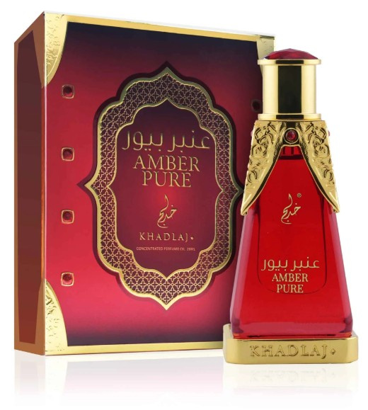 Khadlaj Amber Pure parfémovaný olej unisex 20 ml