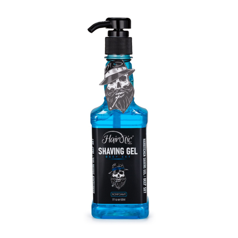 Hairotic Men Shaving gel Deep Sky čirý parfémovaný gel na holení 500 ml