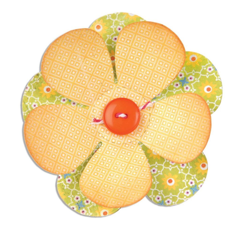 Květina - vyřezávací šablona Bigz