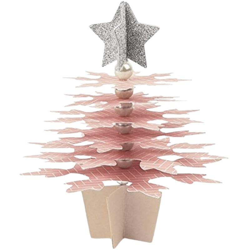 Strom z vloček 3D - vyřezávací šablona Bigz