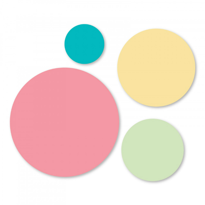 Kruhy - vyřezávací kovové šablony Framelits (4ks)