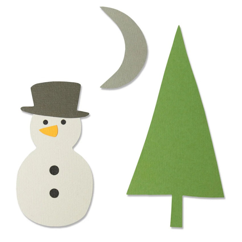 Sněhulák - vyřezávací šablona Bigz