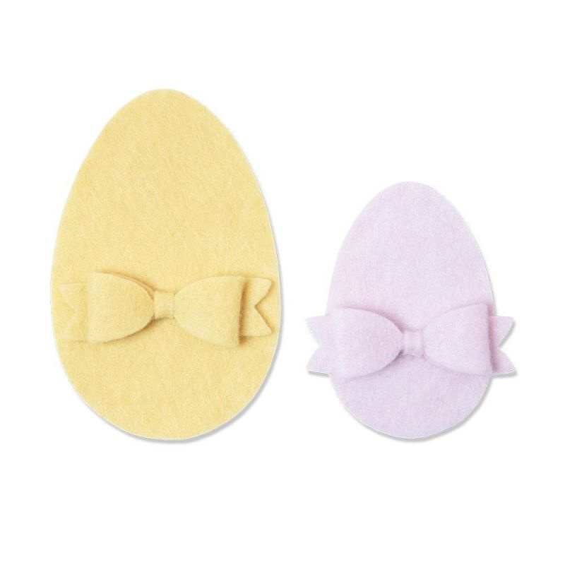 Velikonoční vajíčko s mašlí - vyřezávací šablona Bigz