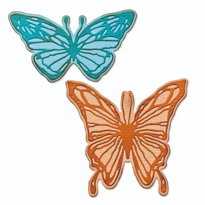 Motýl - vyřezávací kovové šablony Thinlits (4ks)