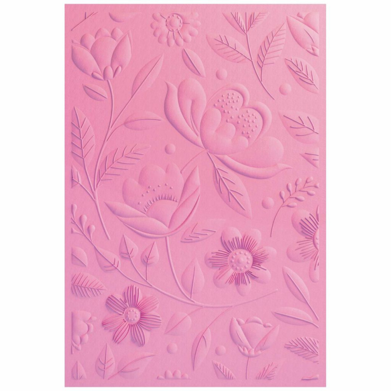 Květiny ze zahrady - A6 embosovací kapsa 3D