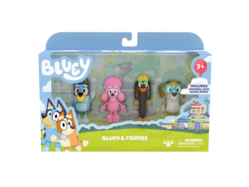 TM Toys Bluey 4 figurky přátelé