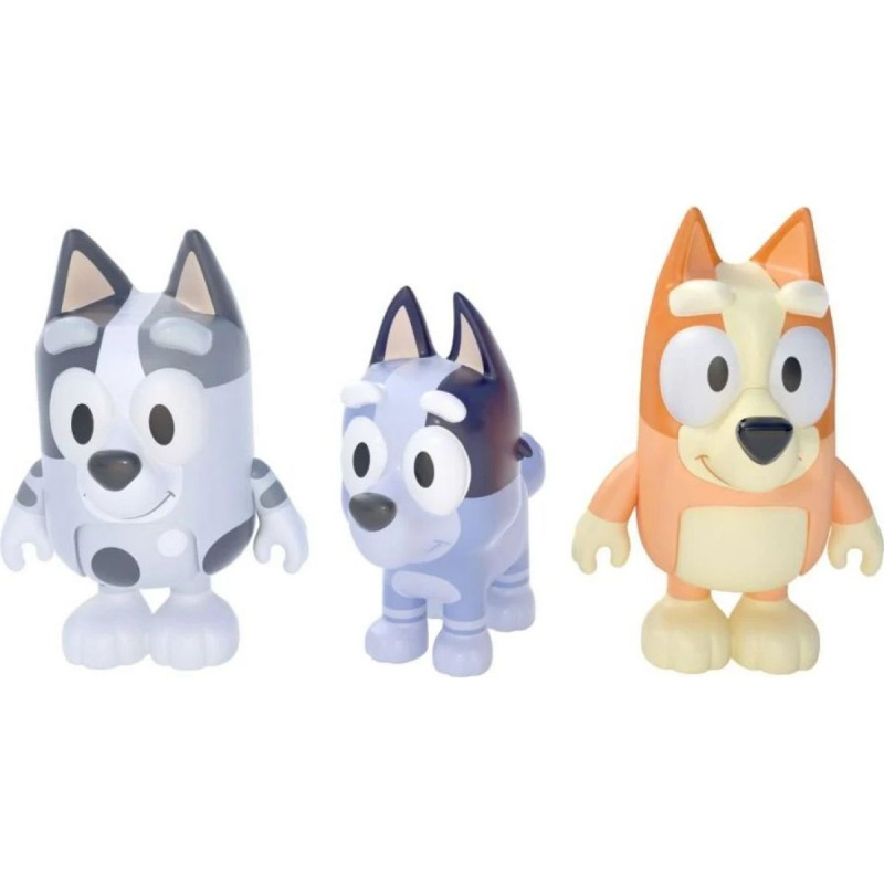 TM Toys Bluey 3 figurky Bingo, Muffin, Socks