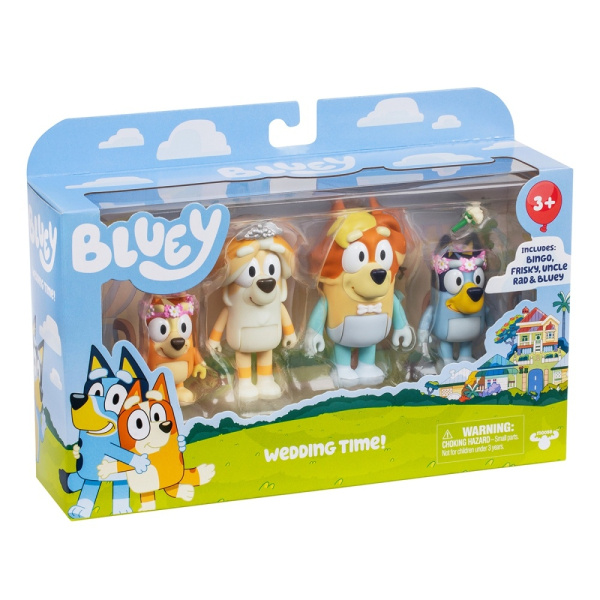 Bluey Sada figurek 4-pack Strýčkova svatba