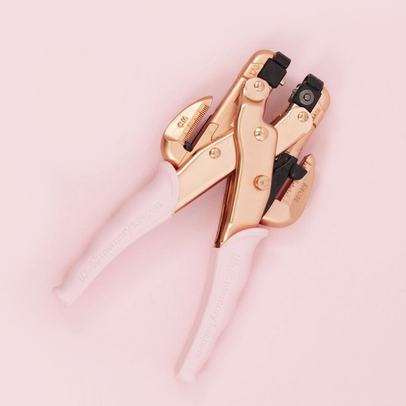 Kleště na průchodky Crop-A-Dile Rose gold