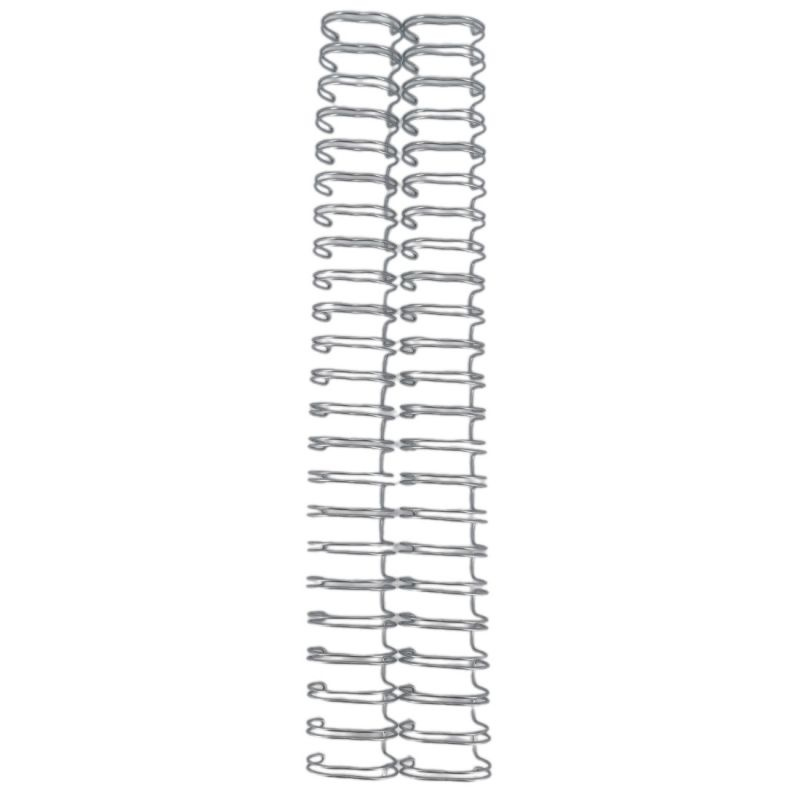 Drátová kroužková vazba 1,9cm stříbrná (2ks)