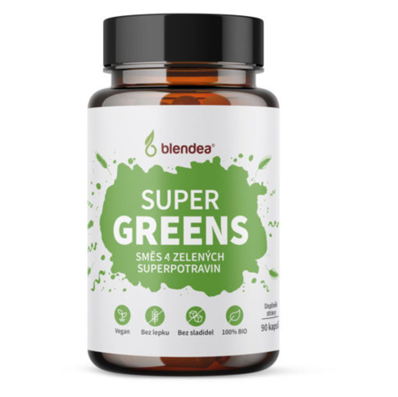 Blendea SUPERGREENS, 100% rostlinné, 90 kapslí