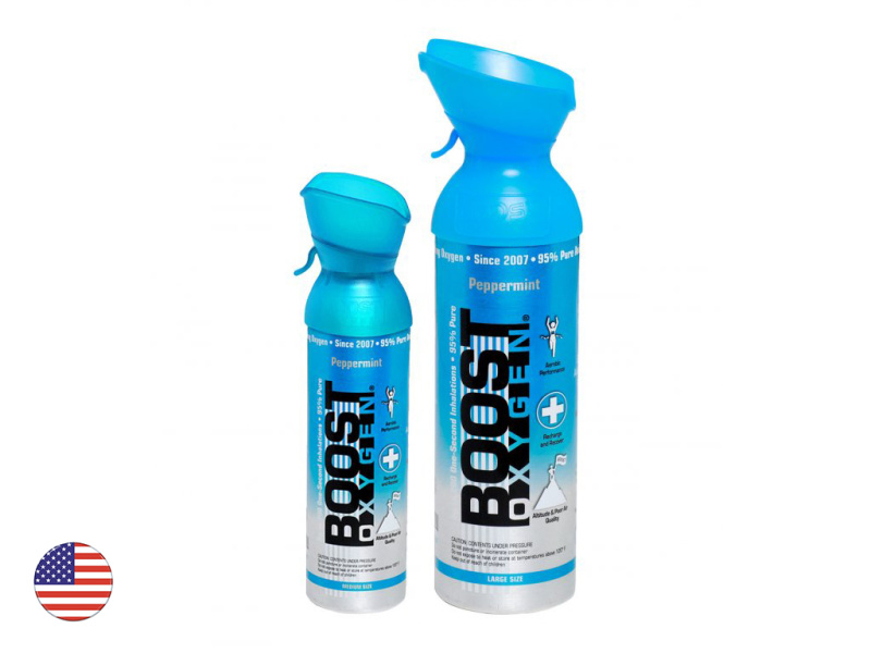 Inhalační kyslík Boost Oxygen Pepermint - máta (3l, 5l, 9l) Varianta: 5 l