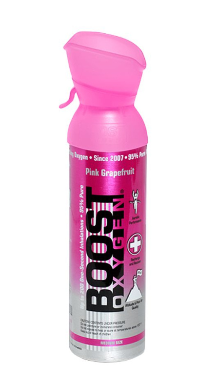 Inhalační kyslík Boost Oxygen Pink Grapefruit - růžový grep (3l, 5l, 9l) Varianta: 5 l