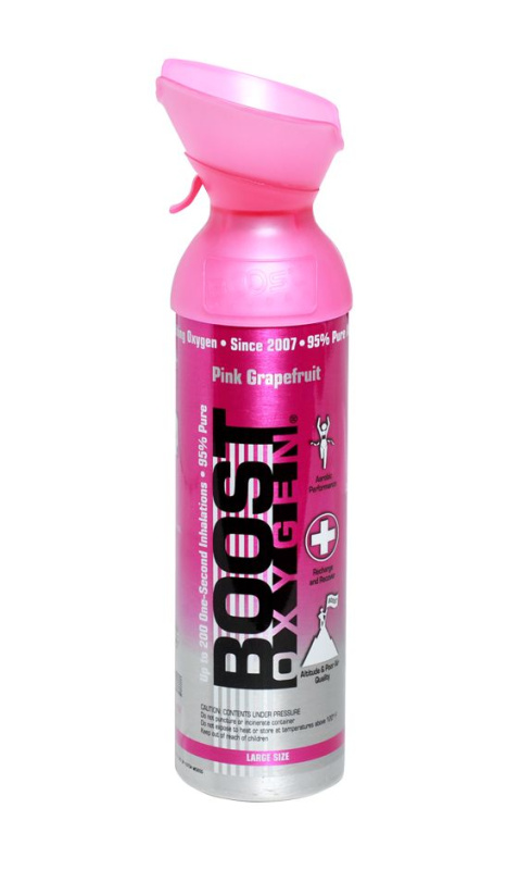 Inhalační kyslík Boost Oxygen Pink Grapefruit - růžový grep (3l, 5l, 9l) Varianta: 9 l