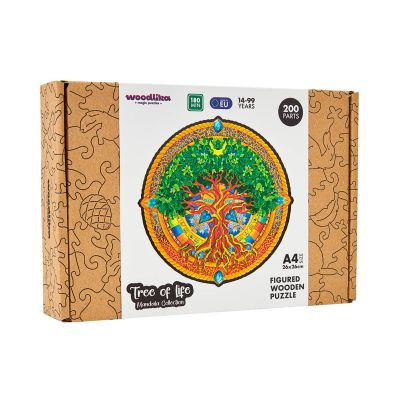 Dřevěné barevné puzzle - Strom života Puzzler