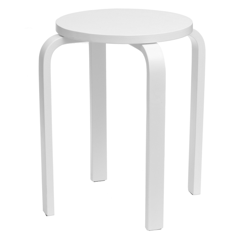 4Living Kuchyňská stolička, Ø 39 cm, bílá bílý