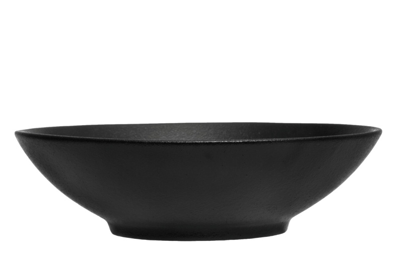 Maku Talíř na polévku, Ø 21 cm černá