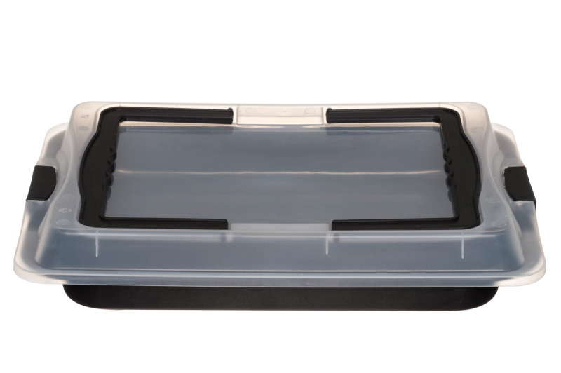 Maku Forma na dort s víkem, 30 x 42 x 4,5 cm černá