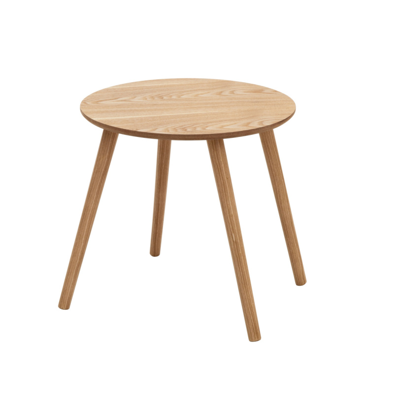 Fanni K Odkládací stolek TEMPO, Ø 48 cm hnědý