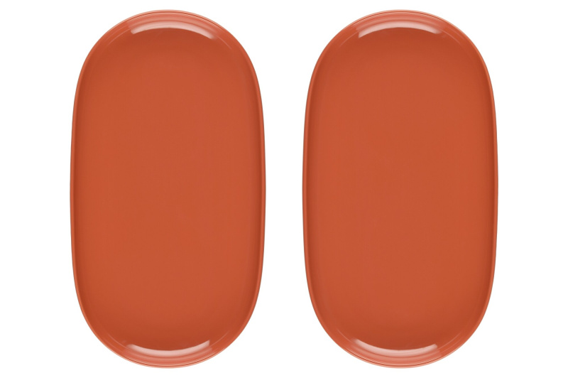 Maku Talíře SIMPLE, 33 x 18 cm, 2 ks, oranžové oranžová