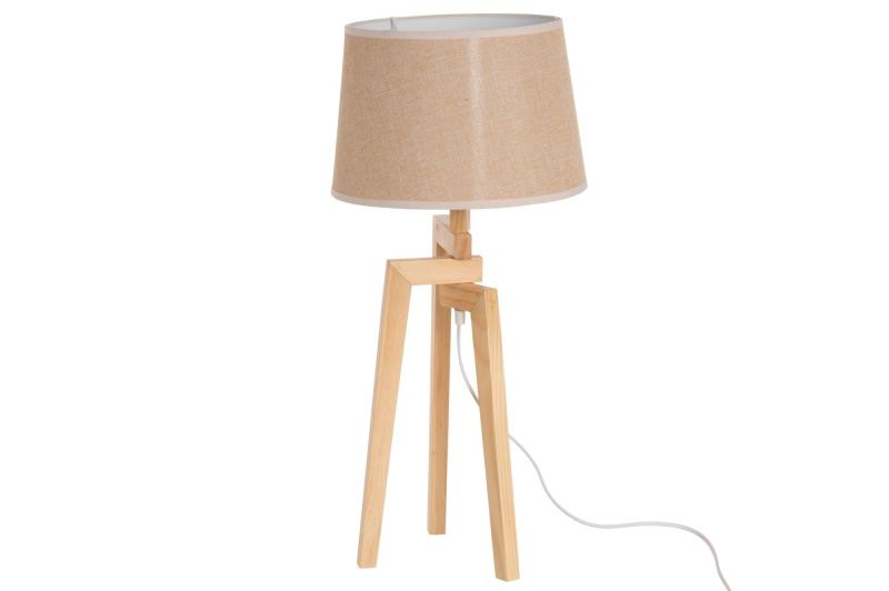 4Living Stolní lampa s lněným stínidlem, 66 cm béžová