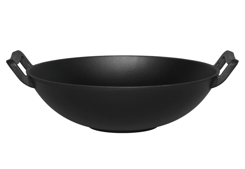 Maku Litinová pánev wok, Ø 30 cm černá