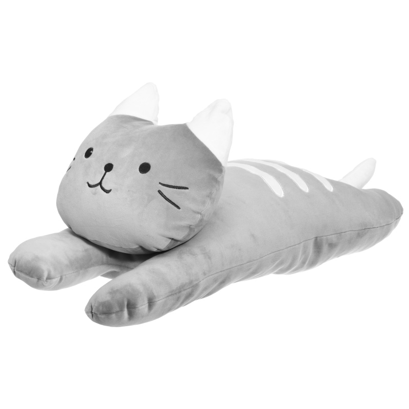 4Living Dekorační polštář do dětského pokoje, Kitty, 60 cm šedá