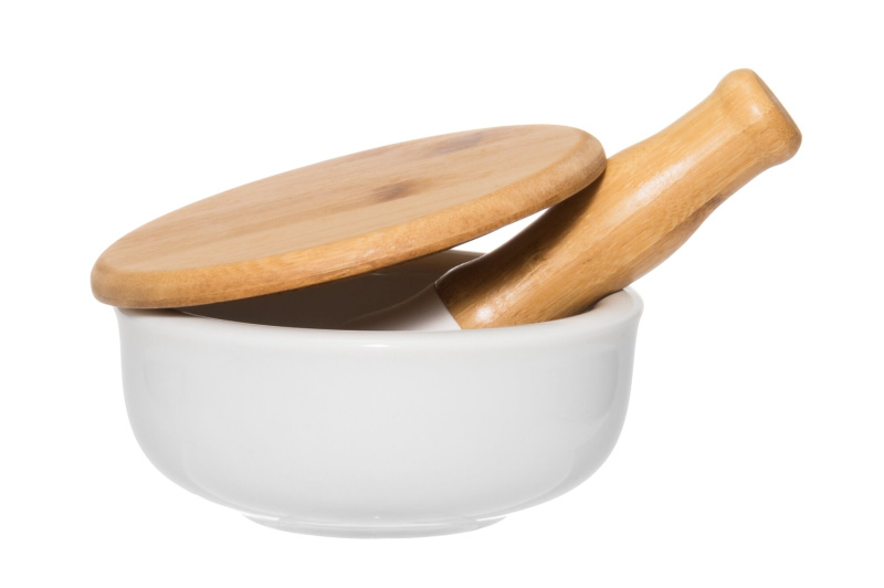 Maku Hmoždíř s víkem, Ø 12 cm bílý