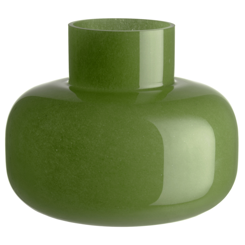 Fanni K Dekorativní skleněná váza ILMA, 16 cm zelený