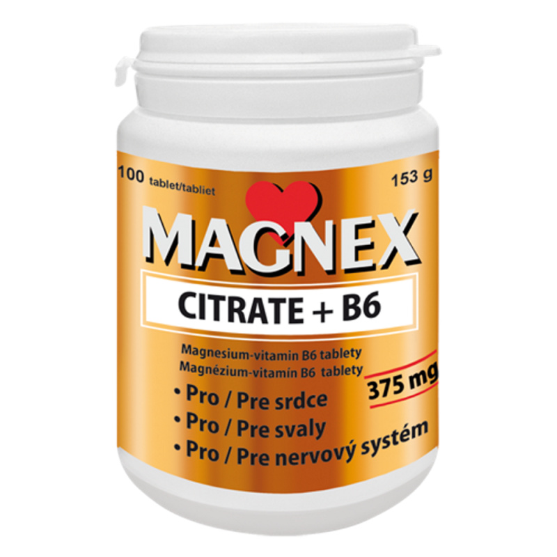 MAGNEX Citrate 375 mg + B6 100 tablet