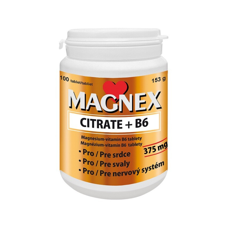 MAGNEX Citrate 375 mg + B6 100 tablet