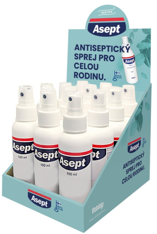 ASEPT sprej 12x100ml display
