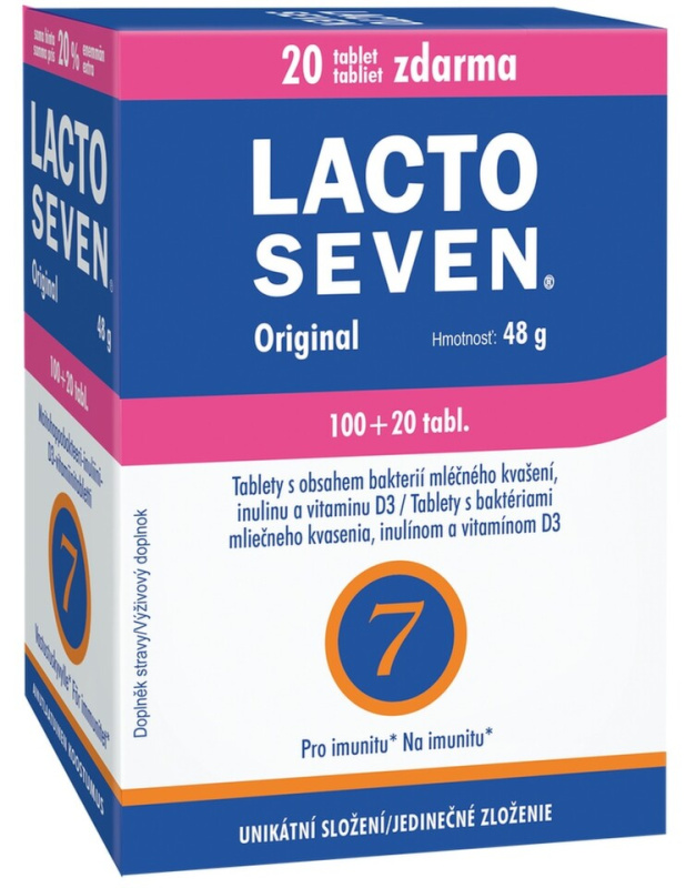 LACTOSEVEN 100 tablet + 20 tablet ZDARMA