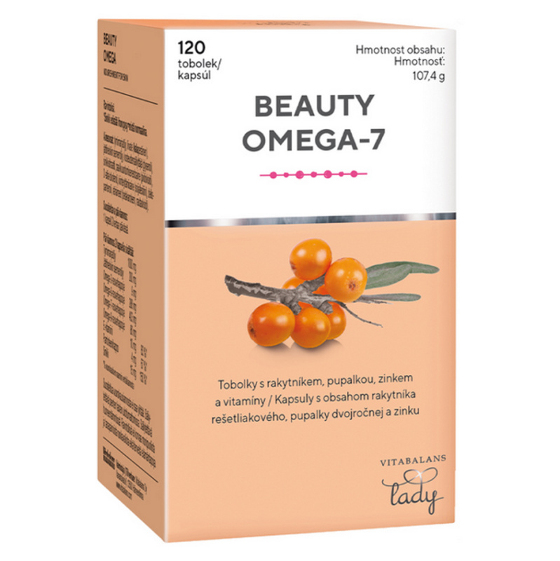 Vitabalans Beauty Omega-7 120 kapslí