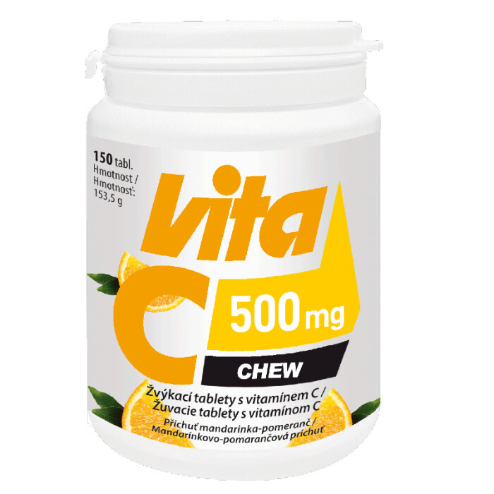 Vitabalans Vita-C Chew 500 mg 150 žvýkacích tablet
