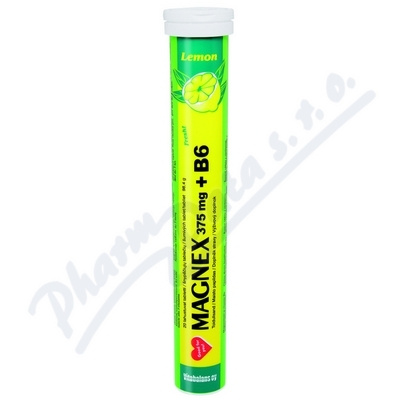 MAGNEX 375 mg + vitamín B6 20 šumivých tablet