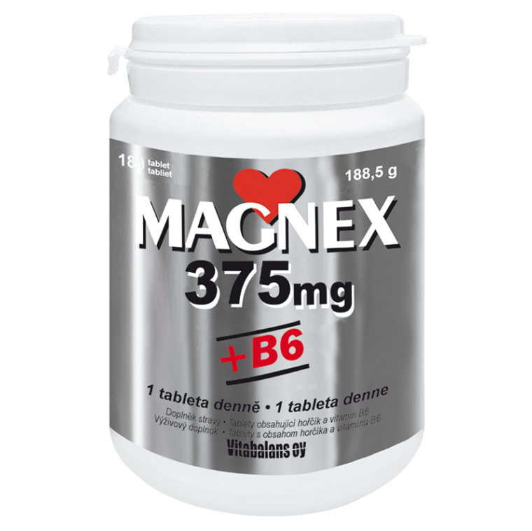 Magnex 375mg+B6 tbl.180