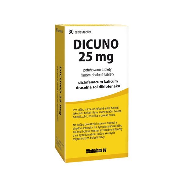 DICUNO 25 mg potahované tablety 30 ks