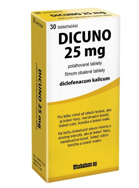 DICUNO 25 mg potahované tablety 30 ks